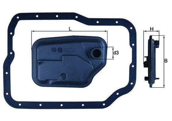 Mahle HX149D Transmission Oil Filter Ford Focus/Fiesta VI/C-Max Mazda 4F27E 98-10
