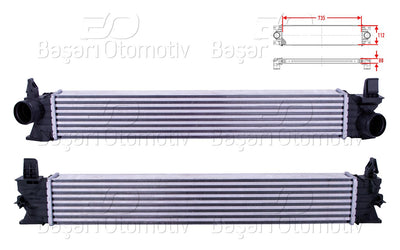Wisco 3113817-00 Turbo Radiator (Intercooler) 735X112x80 Fiat Ducato 2.3D 2.3D Multijet11 > — Radiators & Fans