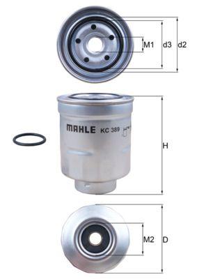 Mahle KC389D Diesel Filter Corolla 07-11 / Auris 07-11 1.4 D-4D / Avensis 07- / RAV4 12- / CR-V 2.2 — Fuel Delivery