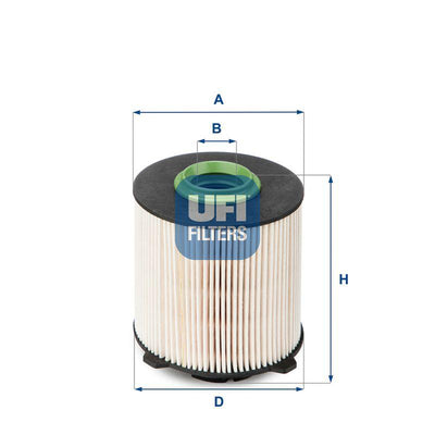 Ufi 26.058.00 Fuel Filter Astra J 1.3-1.7 CDTi /Insignia /Meriva B /Zafira C /Cruze — Fuel Delivery