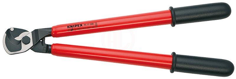 Knipex 95 17 500 Large Cable Shears, 1000V Insulated