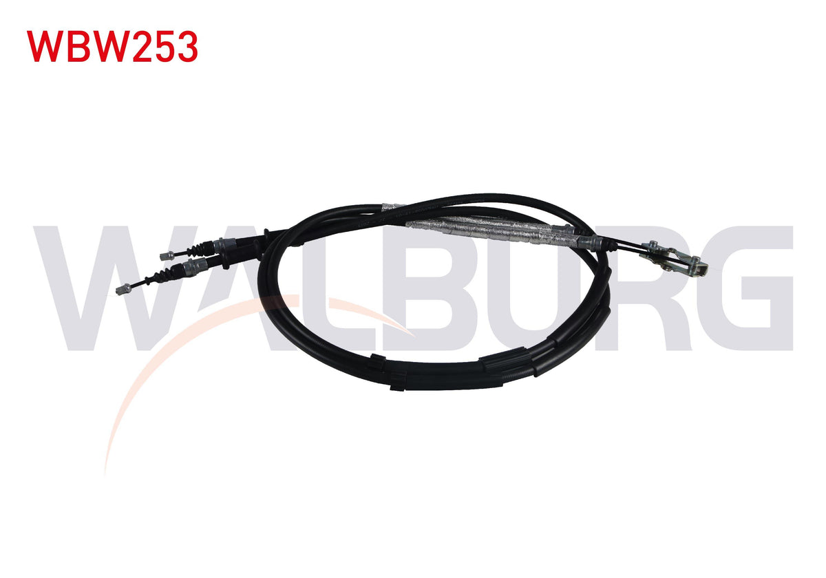 WALBURG WBW253 El Brake Cable Rear Left-Right with Disc Opel Corsa D 1.6 Turbo 2006-2014 — Brake Cables & Hardware