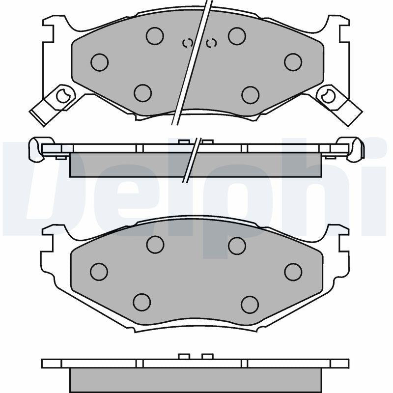 Delphi LP891 Brake Pad — Brake Pads