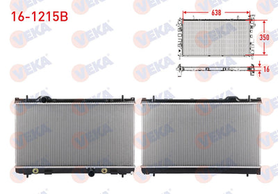 Veka 16-1215B Su Radiator Brazing Chrysler Neon 2.0 16V 1999-2006 A-T