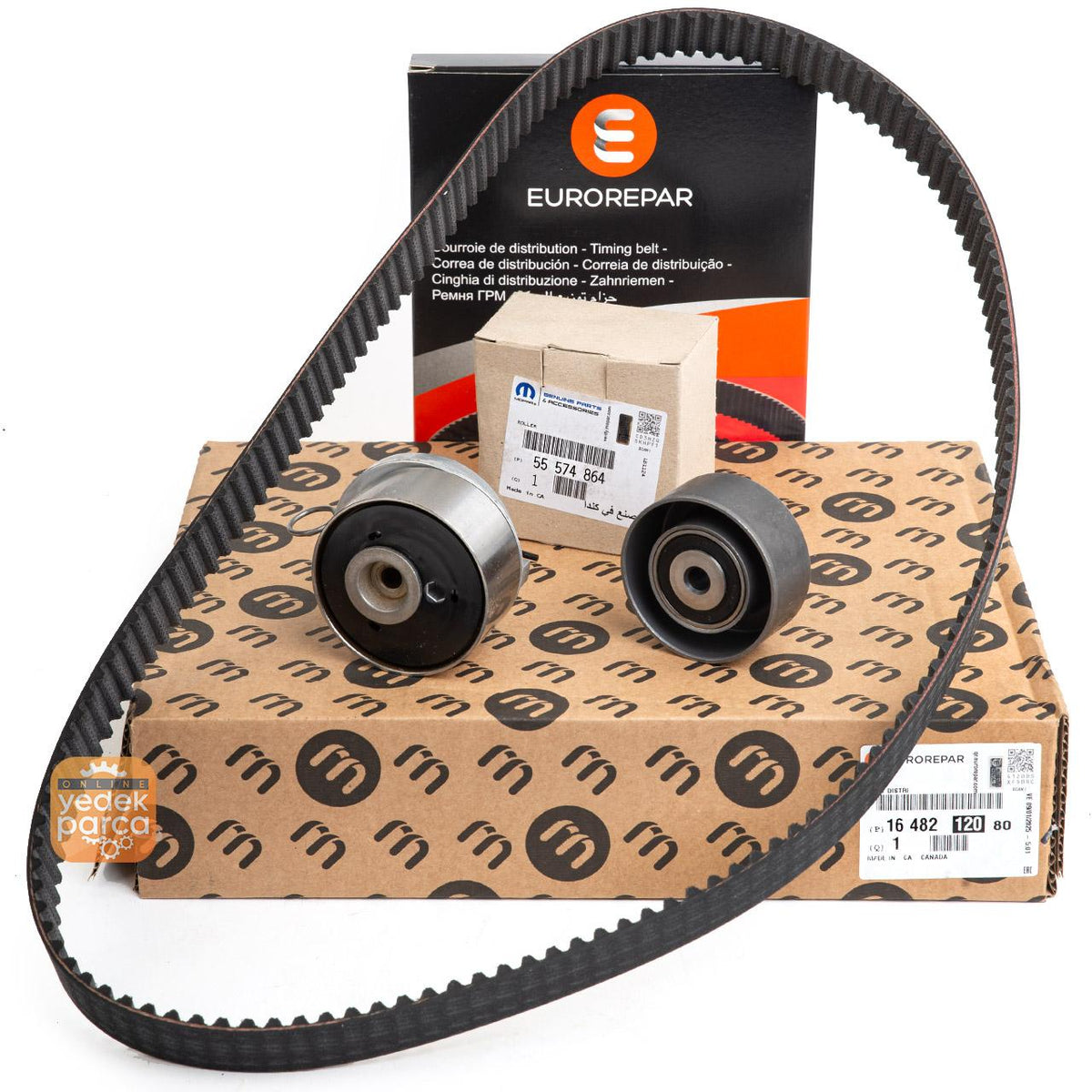 Eurorepar 1648212080 Chevrolet Aveo 2009-2011 Model 1.4 Motor Timing Belt Kit Astra H-J Vectra C — Belts