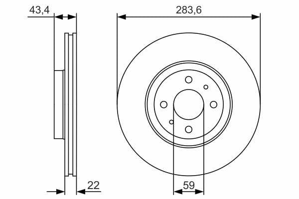BOSCH Brake Discs - Front Brake Disks for Bravo I & II — Brake Rotors & Drums