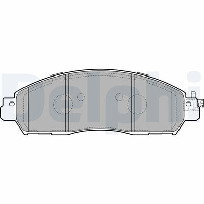 Delphi LP3291 Front Brake Pad Nissan Navara D23/NP300 2015-, 2.3 4x4 — Brake Pads