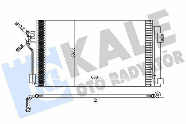 KALE Climate Radiator Condenser - 04-08 Vito Viano (W639) — Condensers & Evaporators