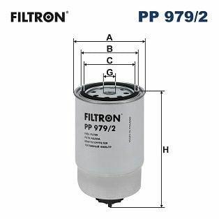 FILTRON PP979-2 Fuel Filter - Compatible with Santa Fe, Tucson, Sportage — Fuel Delivery