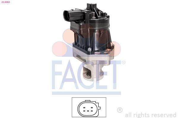 FACET EGR Valve 23.0063 - Fiat 500L, 500X and 3 more models — Emission Control