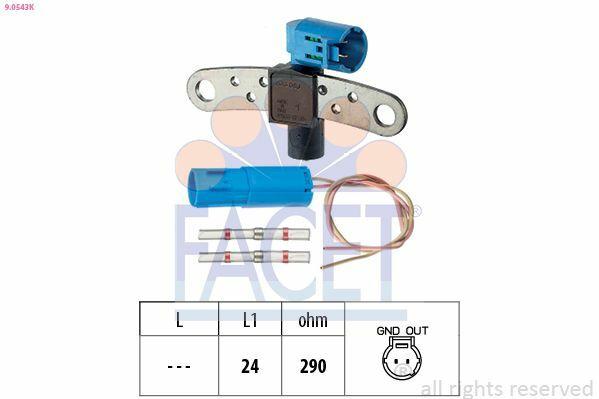 FACET 9.0543K Crankshaft Sensor - Duster, Logan and 3 more models — Pistons & Rotating