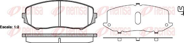 REMSA 1225.02 Brake Pad Grand Vitara Jt 10 05 — Brake Pads