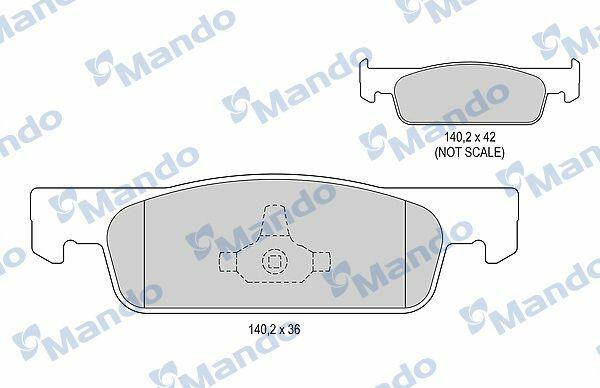 MANDO MBF015803 - Front Brake Pad Set for Logan & Sandero — Brake Pads