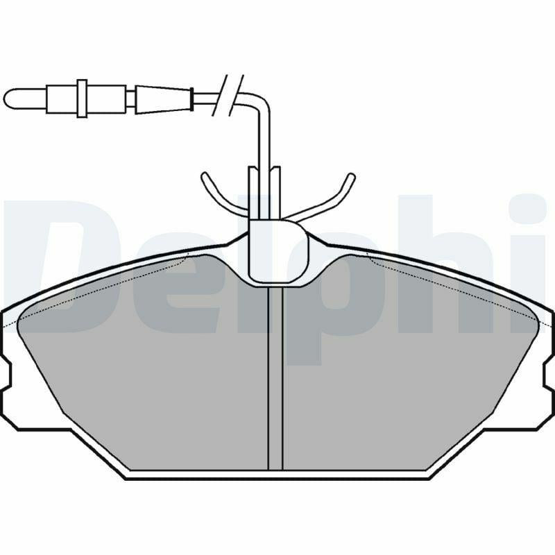 Delphi LP788 - Front Brake Pad Set for Laguna, Safrane and 3 more models — Brake Pads