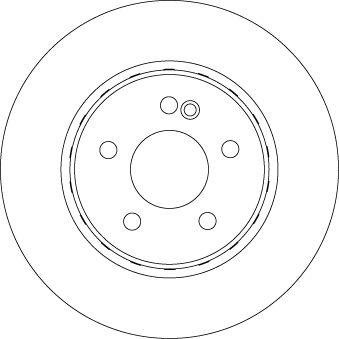 TRW DF6646S Disc Rear (Ad) 15-C-Series (W205-A205-C205-S205) Coated Box Single Price | 1 Piece