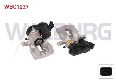 WALBURG WBC1237 Brake Caliper Electronic Right Rear Piston 34mm Disc 274mm Renault Captur II 2020-/ Clio V 2019-/ Fluence 2010-/ Megane III 2008-2015 / Megane IV Hb 2015-/ Scenic III 2009 - 1