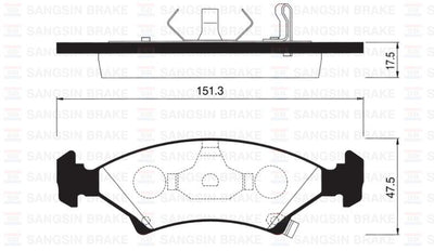 Hi-Q SP1063 Brake Pad Front Sephia /Shuma Gasoline 1993 — Brake Pads
