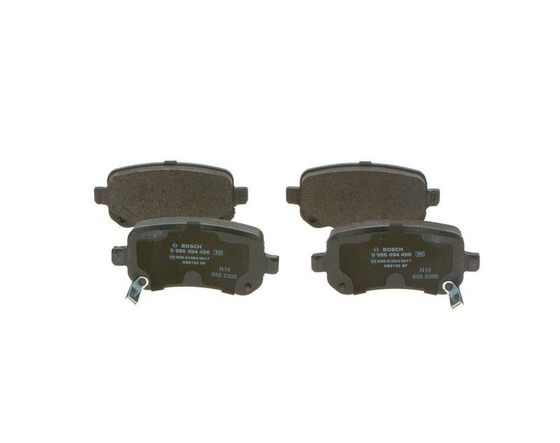 Bosch 0986494496 Rear Brake Pad Fiat Freemont 2.0 JTD / Chrysler Voyager / Dodge Journey 11- — Brake Pads
