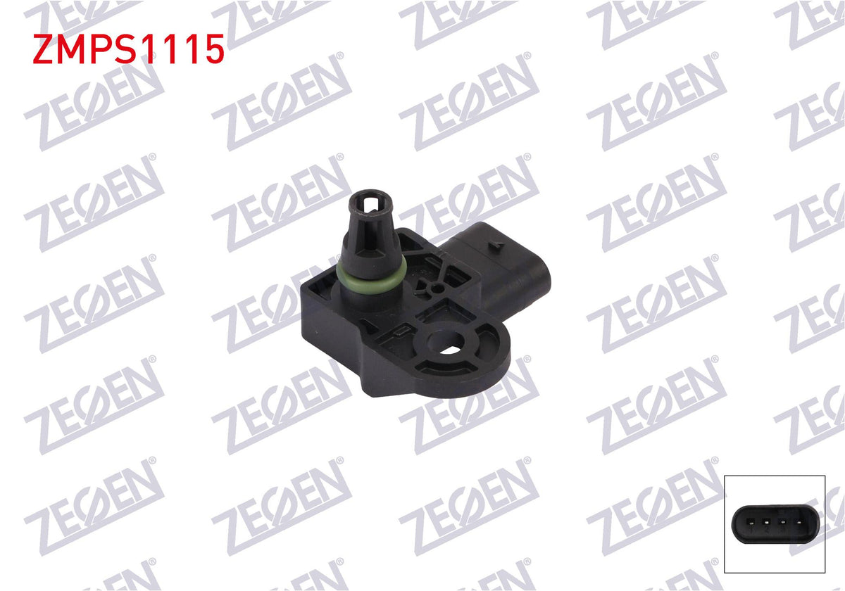 Zegen ZMPS1115 Map Sensor Peugeot 208 / 308 / 508 1.6 Thp / Citroen C4, Ds3 and 2 more models — Engine Management Sensors
