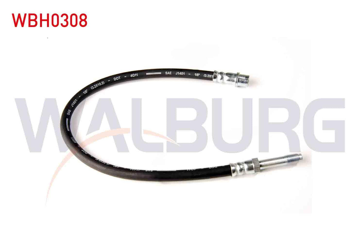 WALBURG WBH0308 Brake Hose Front Left-Right 385mm Volkswagen Crafter (2E) 2006-2016 / Mercedes Sprinter (9 — Brake Hydraulics