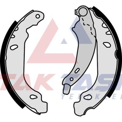 AP AP07430 Brake Shoe Rear Peugeot 206 (2A / C) 1.4 HDi with Lever 180X30 mm 1998-2006 / Peugeot 20 — Brake Cables & Hardware