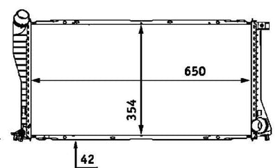 BEHR CR288000S Radiator - Compatible with E39/E38 Cars — Radiators & Fans