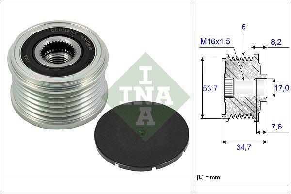 INA 535022410 Alternator Pulley (Opel Meriva B 1.4 10-17) — Starting & Charging