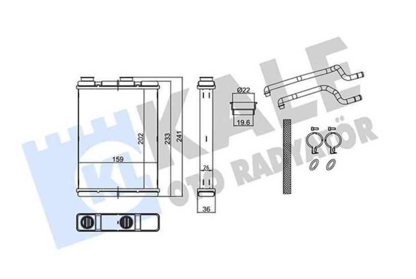 Kale 359125 Heater Core Nissan Qashqai II J11 Body 2013- 1.5/1.6DCI 1.2DIG-T — Heater & Blower