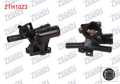 Zegen ZTH1023 Thermostat Complete with Switch 81 C Renault Master III 2.3 dCi 2010-/ Opel Movano B — Water Pump & Thermostat