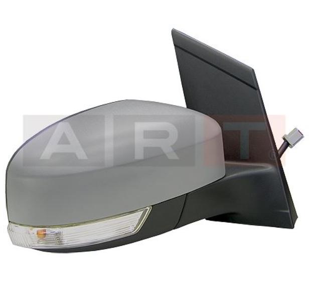 Art M003.3212 Outer Rear View Mirror Electric Heated with Turn Signal Primed Aspheric Left Focus 2007-2011