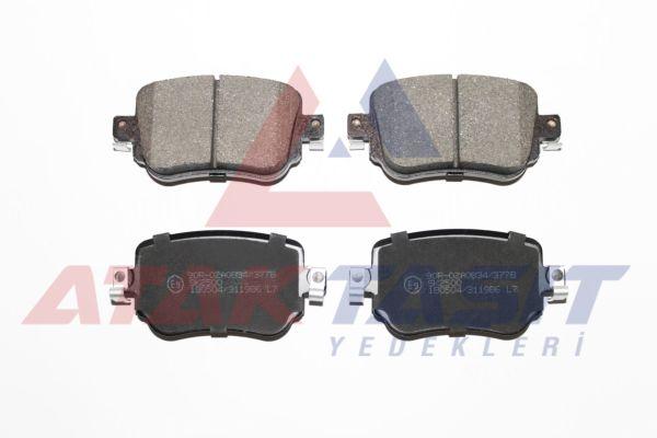 AP 05P1986 Brake Pad Rear with Wear Indicator Volkswagen Caddy IV 1.6 TDI 2015-/ Seat Leon (5F) 1.8 TSI 2012-/ 2 — Brake Pads