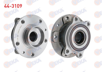 Veka 44-3109 Wheel Hub Left-Right Front with Bearing 5 Bjn with ABS Nissan Qashqai 2014-/ Renault Megane IV — Hub Assemblies