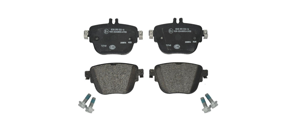 Hella 8DB355032-161 Brake Pad Rear W213 4-Matic 17 > 18 C257 4-Matic 17 > C238 4-Matic 17 > — Brake Pads