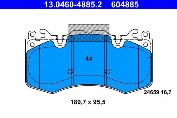 ATE 13.0460-4885.2 Brake Pad — Brake Pads