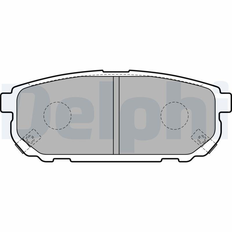 Delphi LP1850 Brake Pad Rear Sorento I (Jc) 02-112.5 CRDi 2.4 3.5 V6 4Wd 3.3 V6 4Wd Sorento 03 — Brake Pads
