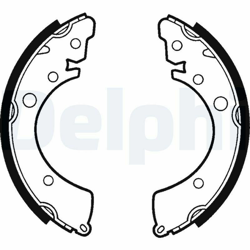 Delphi LS1417 Brake Shoe - <96 Civic — Brake Cables & Hardware