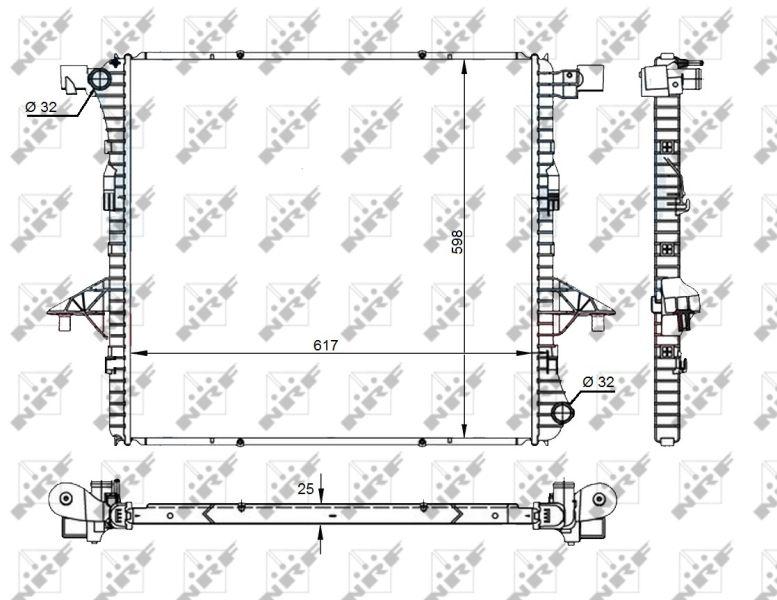 NRF 59145 Motor Su Radiator Amarok 10 > 2.0 TDI Cnfb Cdca Csha — Radiators & Fans