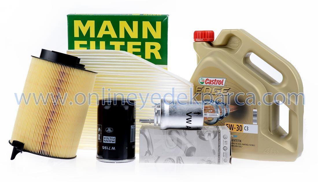 Castrol Volkswagen Jetta 2006 - 2010 Models 1.6 Motor Scheduled Service Set with Engine Oil Mann / — Fluids & Chemicals
