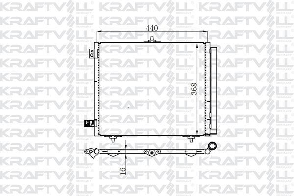 Kraftvoll 08060177 A/C Condenser C2 C3 II C3 Pluriel C3 III Ds3 P208 P207 P1007 P2008 — Condensers & Evaporators