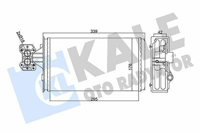 Kale Radiator 355275 - 42mm Mechanical Heating System for Iveco Eurocargo I-III — Radiators & Fans