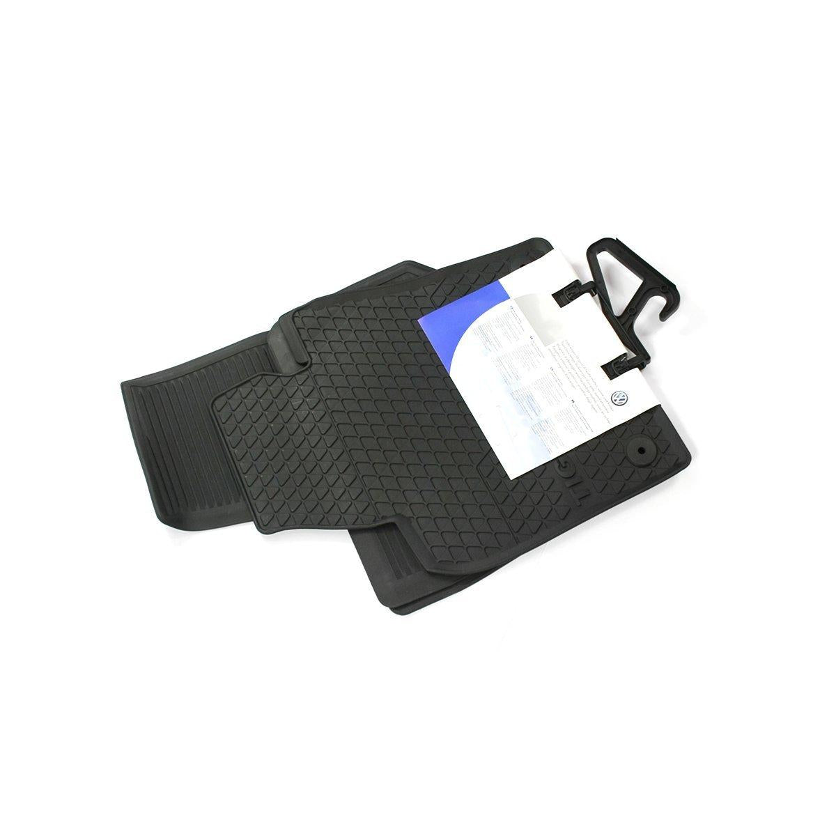 Volkswagen Original Rubber Floor Mats Set - Black Color for Tiguan 2008-2018 — Comfort & Protection Accessories