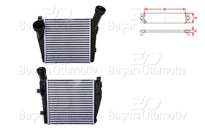 Wisco 1113291-00 Turbo Radiator (Intercooler) 286X292x50 VW Touareg 3.0 V6 Audi Q7 3.0 TDI 04 > — Radiators & Fans