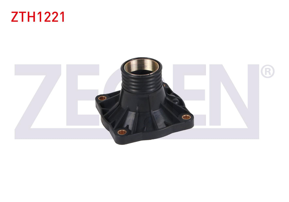 Zegen ZTH1221 Thermostat Flange Plastic BMW 7 Series (E32) 730 i 1986-1994 / 7 Series (E38) 730 i-7 — Water Pump & Thermostat