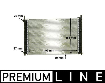 Mahle CR1354000P Water Radiator (165X900) Ford Fiesta V 13 Man (Eno:8Mk376764291) — Radiators & Fans