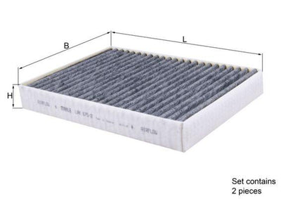 Mahle LAK675-2-S Cabin Air Filter 17-5-Series (F90-G30-G31) 7-Series (G11-G12) X5-X6 + Ca — Air & Cabin Filters