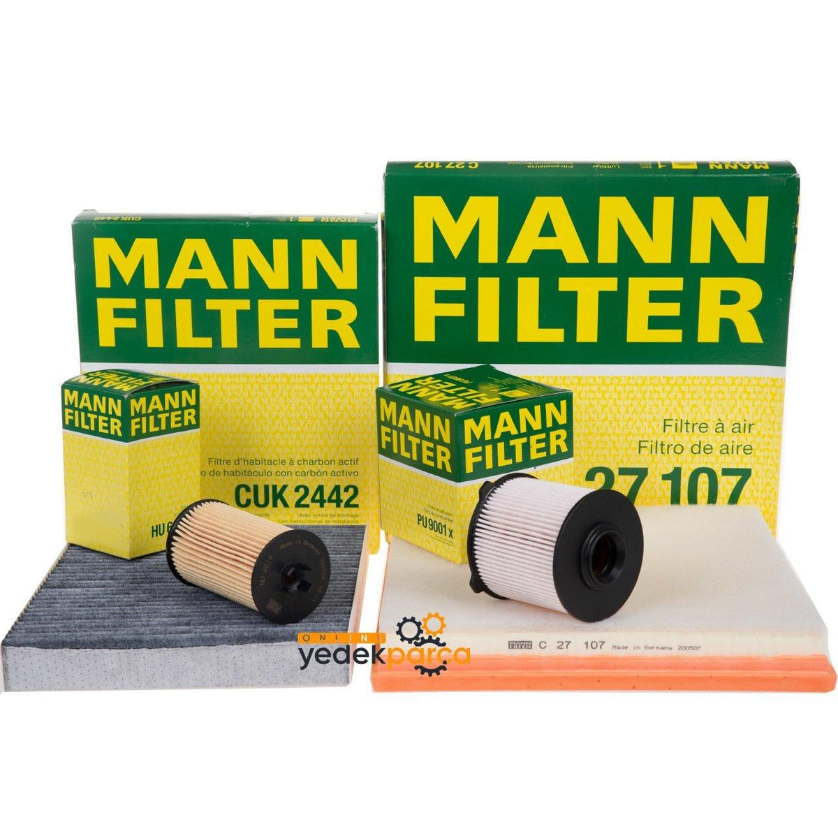 Mann Opel Zafira C 1.6 Diesel Maintenance Kit - Includes Oil, Air, Cabin Filter — Maintenance & Service Kits