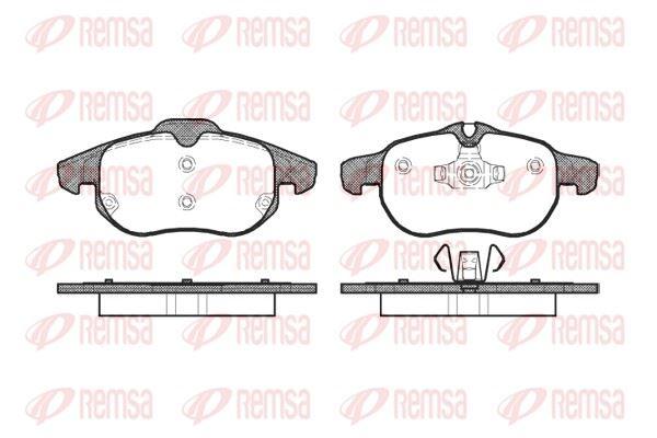 REMSA 0888.00 Brake Pad Bls Wagon 04 06 — Brake Pads