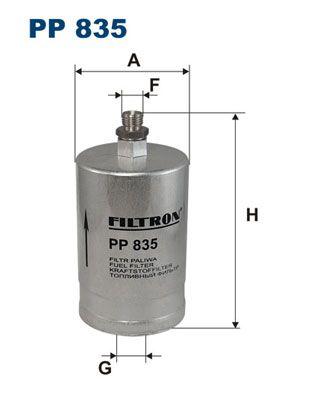 Filtron PP835 Fuel Filter 190 W201 85-93 W124 93-95 W140 91-98 C140 92-99 R129 92-01 — Fuel Delivery