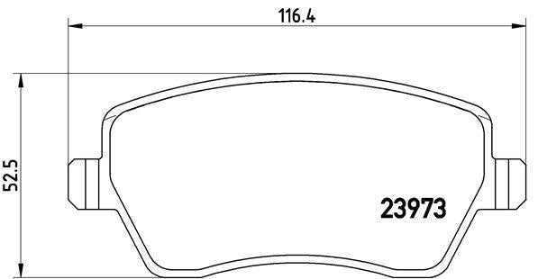 Brembo P68033X Brake Pad Front Xtra Line-Xtra Renault Clio III Duster Dokker Megane IV 1.6 16V H4m — Brake Pads