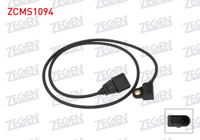 Zegen ZCMS1094 Camshaft Speed Sensor Audi A4 B5, B6 1.9 TDI 2001-2004 / A6 C5 1.9 TDI 2000-2005 / Volkswagen Passat B5 1.9 TDI, 2.0 TDI 1998-2005 / Skoda Superb I 1.9 TDI 2001-2008